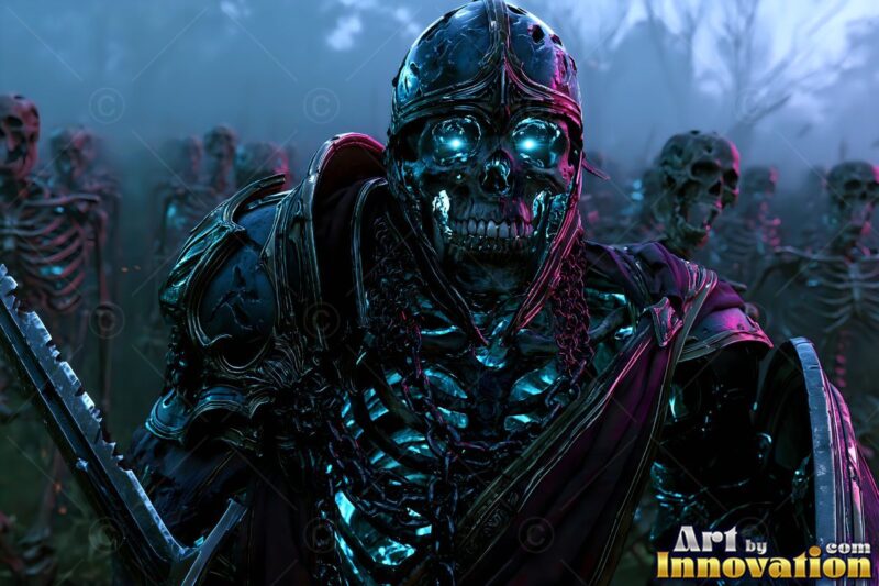 Skeleton Warrior and Mage Art – Undead Fantasy