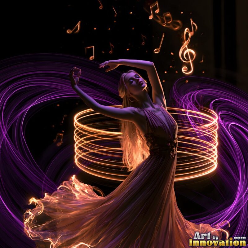 Women Dancing with Light – Color Motion Art