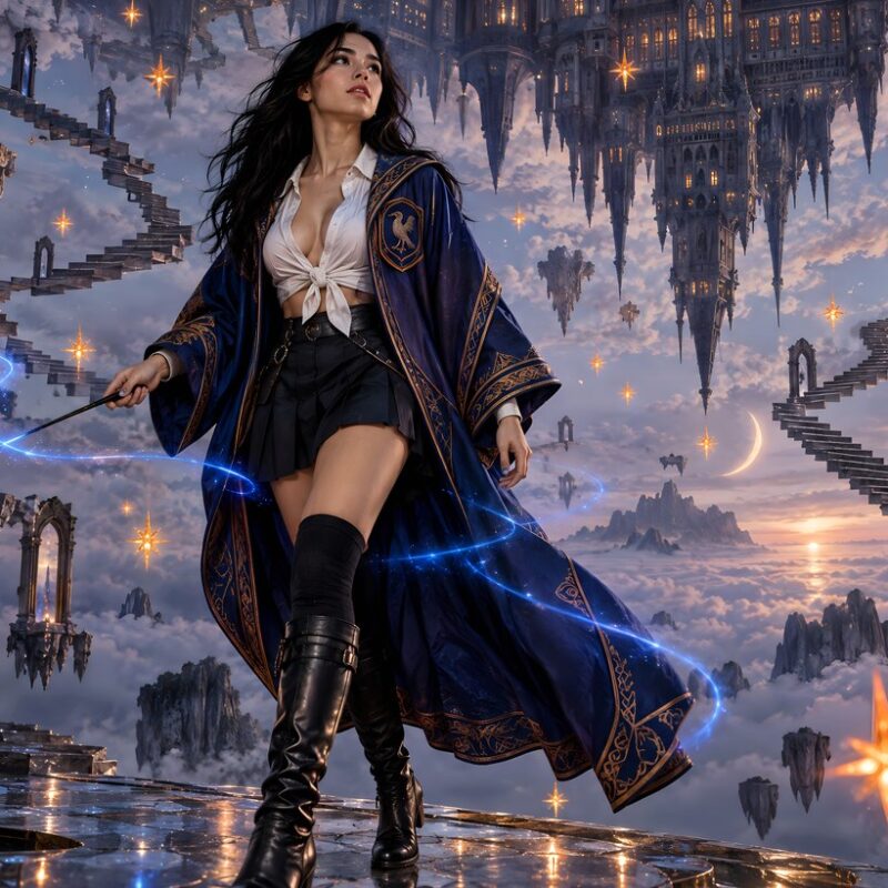 House of the Ravens – Female Sorceress Art