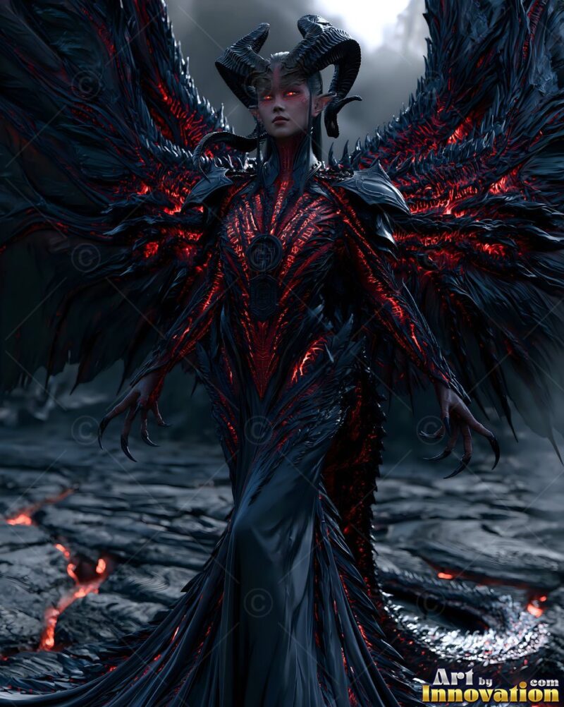 Hellfire Demons – Winged Demon Women Art