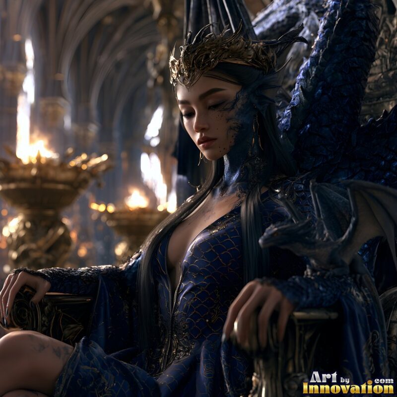 Dragon Princess – Dragon Rider Fantasy Art