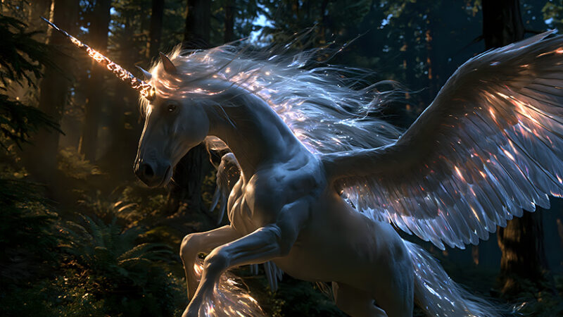 Unicorns – White Unicorn and Alicorn Art