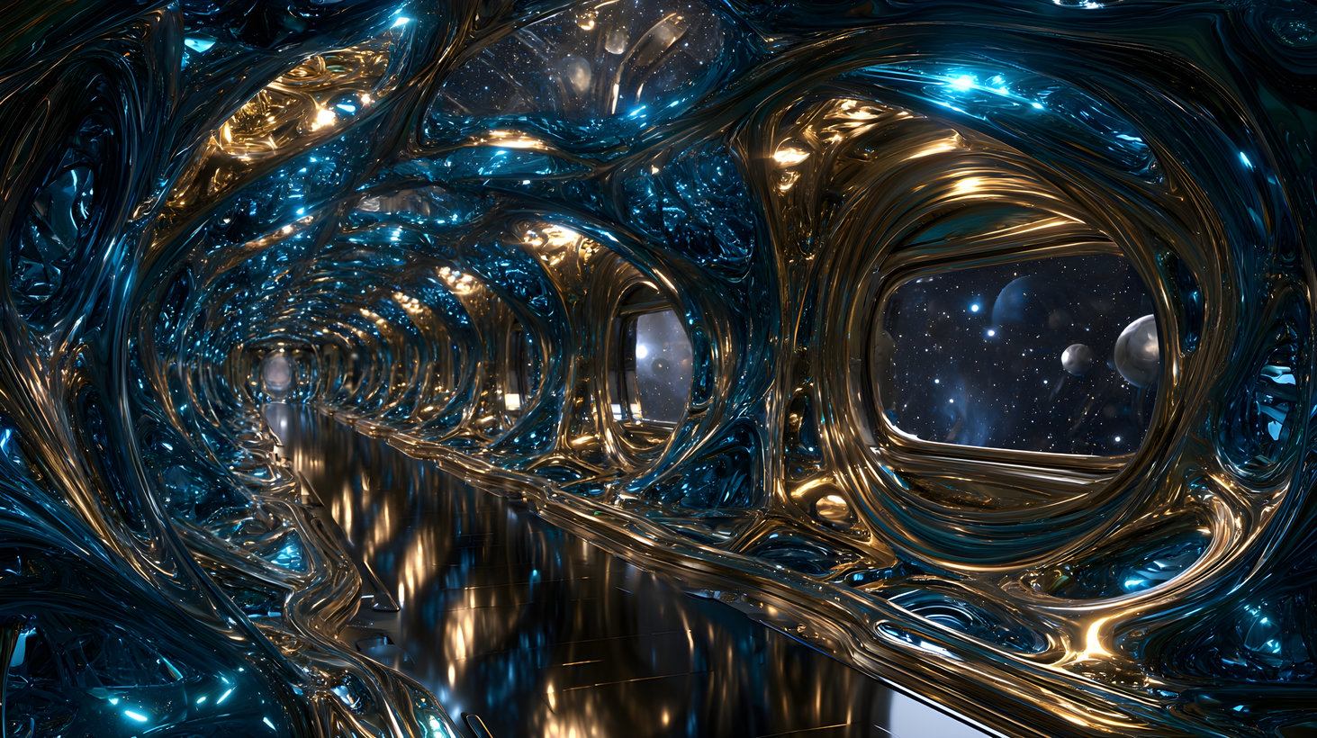 Backgrounds Gothic Atmospheric Liquid Architectural