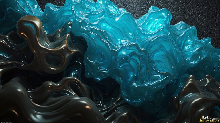 Fluids in Motion - HD Desktop Wallpaper and background Art.
