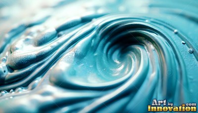Swirling downward into a deep center, liquid forms a smooth whirlpool