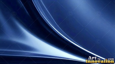 Curving diagonally across the frame, smooth blue satin folds catch a bright white light