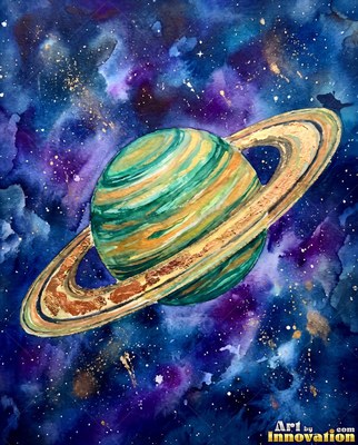 Radiant spiral galaxy in black and gold with a glowing core