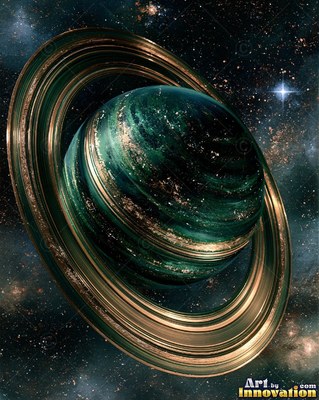 Radiant spiral galaxy in black and gold with a glowing core