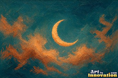 Radiant spiral galaxy in black and gold with a glowing core