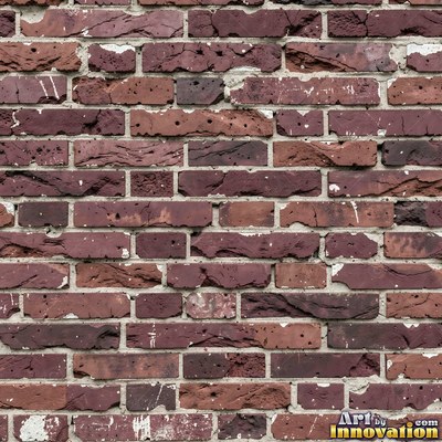 Painted charcoal brick with the paint worn off the edges, a full frame wall texture
