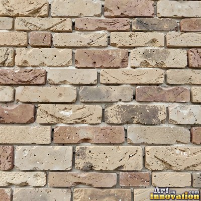 Painted charcoal brick with the paint worn off the edges, a full frame wall texture