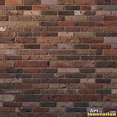Painted charcoal brick with the paint worn off the edges, a full frame wall texture