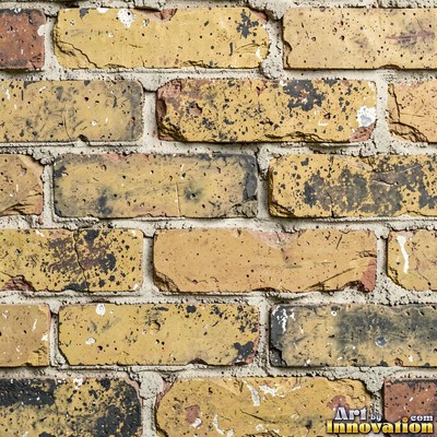 Painted charcoal brick with the paint worn off the edges, a full frame wall texture
