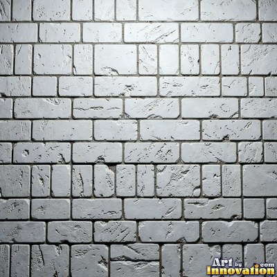 Weathered red brick wall with chipped corners and crumbling mortar, shot flat and evenly lit