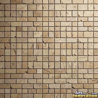 Weathered red brick wall with chipped corners and crumbling mortar, shot flat and evenly lit