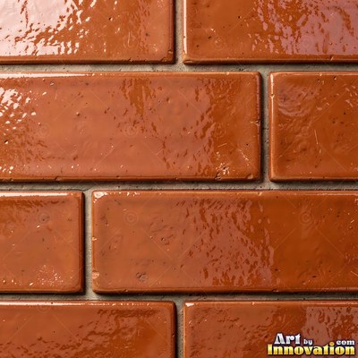 Salmon pink brick laid in a neat stack bond grid, soft even light across the wall