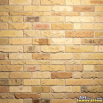 Salmon pink brick laid in a neat stack bond grid, soft even light across the wall