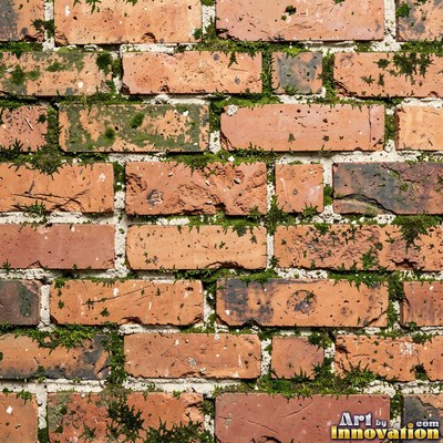 Basket weave brick paving in alternating pairs, a flat full frame surface