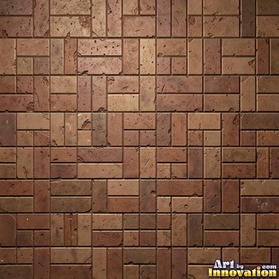 Weathered red brick wall with chipped corners and crumbling mortar, shot flat and evenly lit
