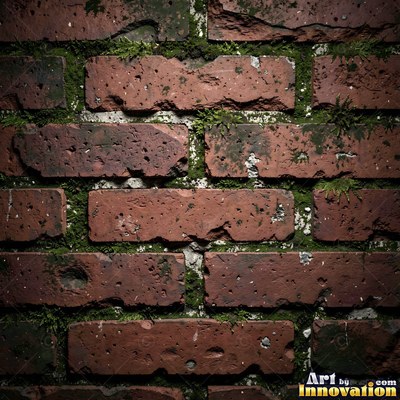 Salmon pink brick laid in a neat stack bond grid, soft even light across the wall