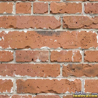 Painted charcoal brick with the paint worn off the edges, a full frame wall texture