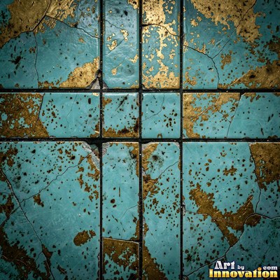 Matte sage green terracotta tiles with soft worn edges under even daylight