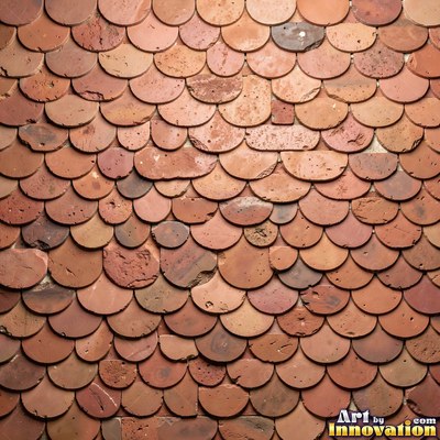 Matte sage green terracotta tiles with soft worn edges under even daylight