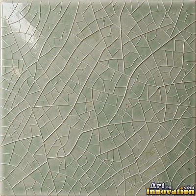 Matte sage green terracotta tiles with soft worn edges under even daylight