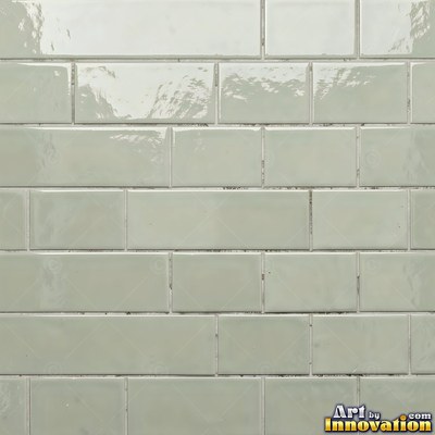Crackle glazed tiles with a fine web of crazing in deep wine red