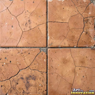 Matte sage green terracotta tiles with soft worn edges under even daylight