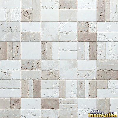 Crackle glazed tiles with a fine web of crazing in deep wine red
