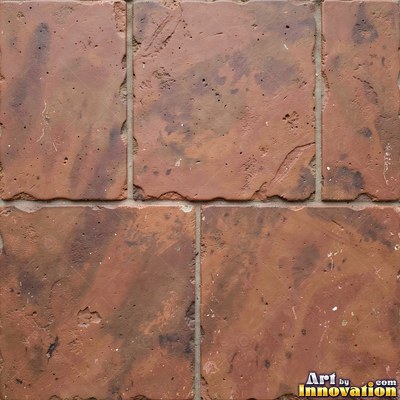 Matte sage green terracotta tiles with soft worn edges under even daylight