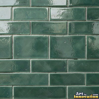 Matte sage green terracotta tiles with soft worn edges under even daylight