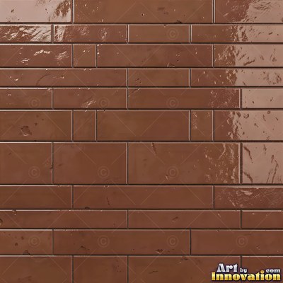 Charcoal glazed rectangular tiles laid in a herringbone pattern, flat front view