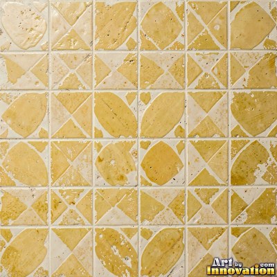 Matte sage green terracotta tiles with soft worn edges under even daylight