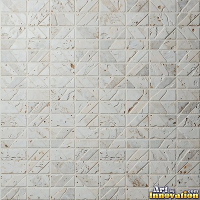 Crackle glazed tiles with a fine web of crazing in deep wine red