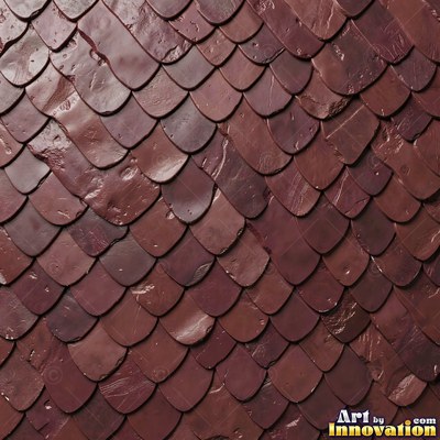 Charcoal glazed rectangular tiles laid in a herringbone pattern, flat front view