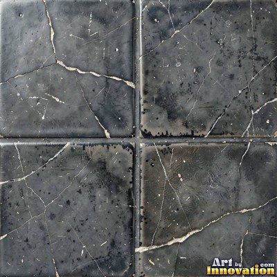 Matte sage green terracotta tiles with soft worn edges under even daylight