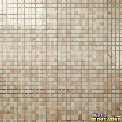 Sage green penny round mosaic tiles packed edge to edge