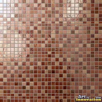 Sage green penny round mosaic tiles packed edge to edge