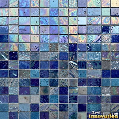 Moorish star pattern mosaic in emerald green glaze, a full frame tile texture