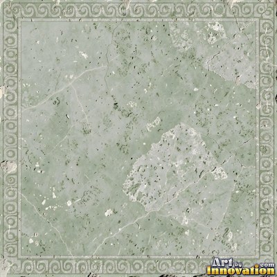 Sage green penny round mosaic tiles packed edge to edge