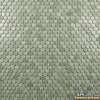 Moorish star pattern mosaic in emerald green glaze, a full frame tile texture