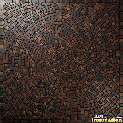 Sage green penny round mosaic tiles packed edge to edge