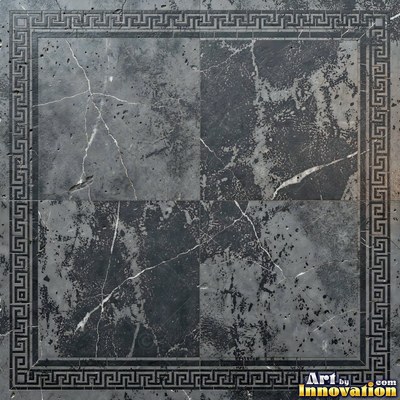 Sage green penny round mosaic tiles packed edge to edge