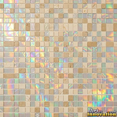 Sage green penny round mosaic tiles packed edge to edge