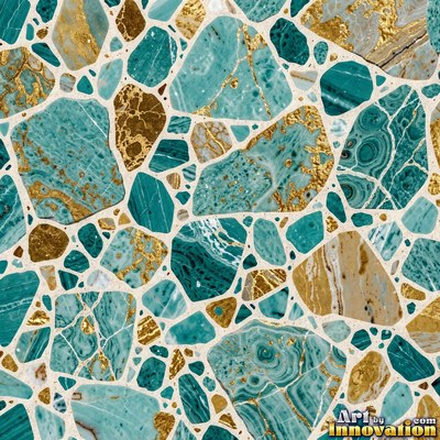Polished terrazzo with small stone chips scattered evenly across a charcoal base