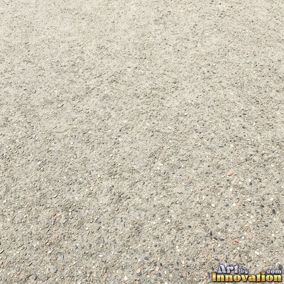 Fresh light gray asphalt with fine gravel texture, flat overhead view