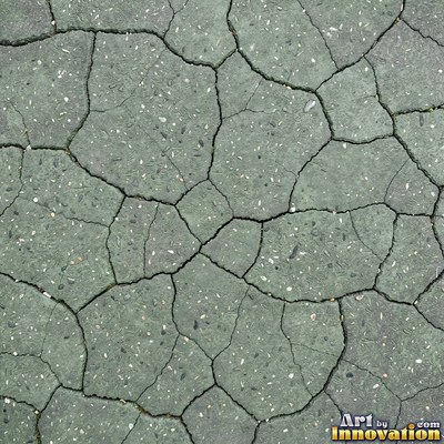 Fresh light gray asphalt with fine gravel texture, flat overhead view