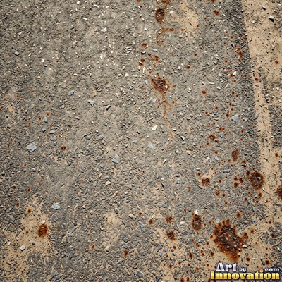 Fresh light gray asphalt with fine gravel texture, flat overhead view